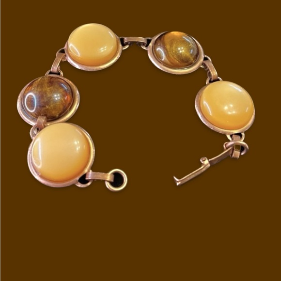 Handcrafted Bracelet Gold tone with Beads different colors New - Picture 6 of 11